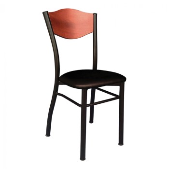 Metallic chair with wooden back TS512 Metallic chair with wooden back TS512