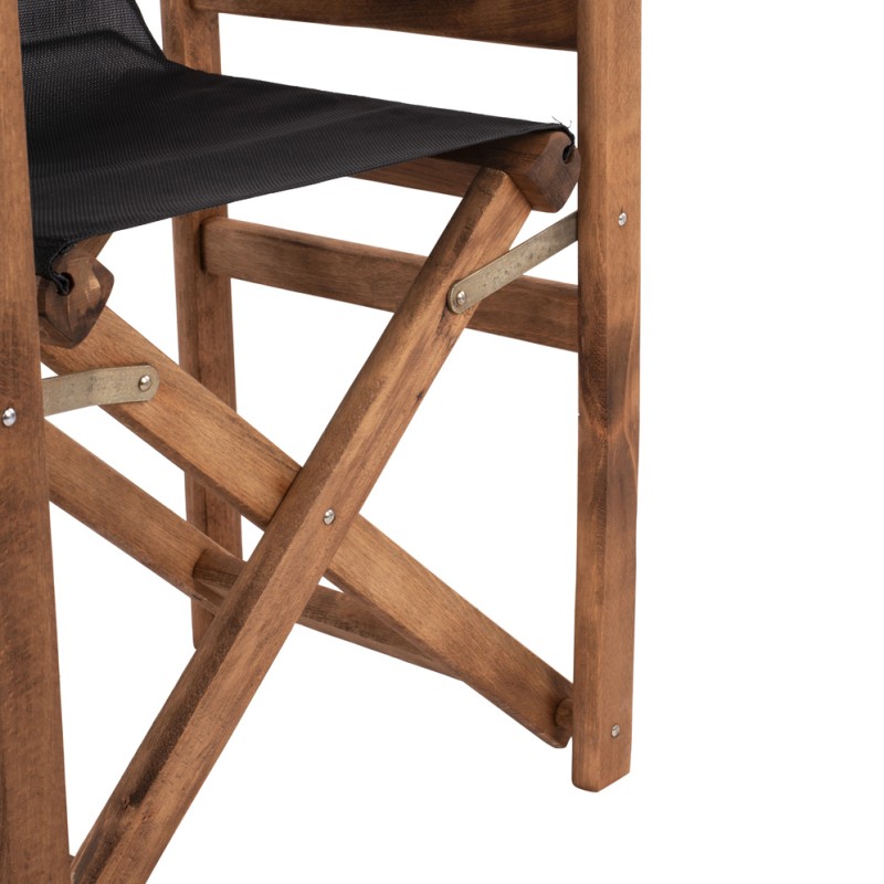 Director's chair Limnos Walnut with textline Black FK10368.05 Director's chair Limnos Walnut with textline Black FK10368.05