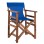 Director's chair Limnos Walnut with textline Blue FK10368.01