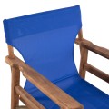 Director's chair Limnos Walnut with textline Blue FK10368.01 Director's chair Limnos Walnut with textline Blue FK10368.01