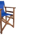 Director's chair Limnos Walnut with textline Blue FK10368.01 Director's chair Limnos Walnut with textline Blue FK10368.01