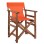 Director's chair Limnos Walnut with textline Orange FK10368.02