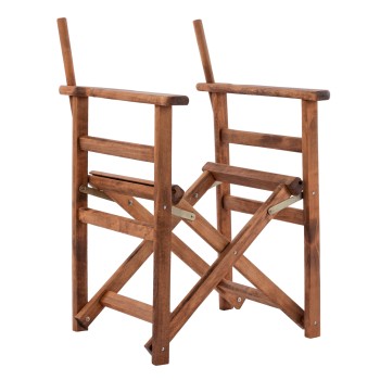 Director's frame Armchair Limnos Walnut impregnated Limnos FK5574.01 57x54x88,5Η cm