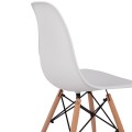 Chair with wooden legs and seat Twistn PP White FK8460.01 46x50x82 cm Chair with wooden legs and seat Twistn PP White FK8460.01 46x50x82 cm