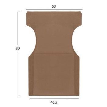 Pillow mocha color 2x1 for director's armchair FK5272.04 46.5χ53χ80