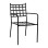 Metallic Armchair FK5508 Black color 46x58x88 cm