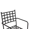 Metallic Armchair FK5508 Black color 46x58x88 cm Metallic Armchair FK5508 Black color 46x58x88 cm