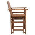 Director's chair Limnos Walnut with textline mocha FK10368.04 Director's chair Limnos Walnut with textline mocha FK10368.04