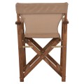 Director's chair Limnos Walnut with textline mocha FK10368.04 Director's chair Limnos Walnut with textline mocha FK10368.04