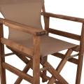 Director's chair Limnos Walnut with textline mocha FK10368.04 Director's chair Limnos Walnut with textline mocha FK10368.04