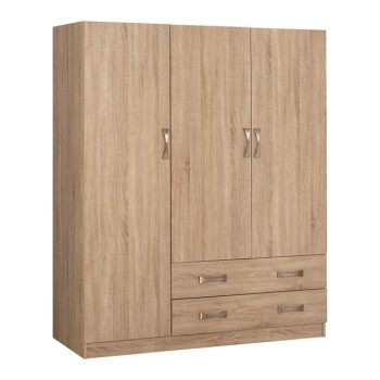 Wardrobe 3Door with 2Drawers FK384.02 Sonama 150x55x180cm