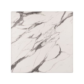Table Desktop Werzalit 60x60 Marble White-Grey 5657 FK5229.11