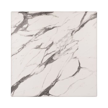Table Desktop Werzalit 80x80 Marble White-Grey 5654 FK5231.11