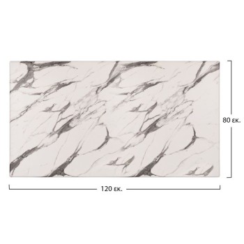 Table Desktop Werzalit 120x80 Marble White-Grey 5657 FK5630.11