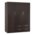 Wardrobe 3Door 150x55x180cm with 2 drawers FK384.01 Zebrano Wardrobe 3Door 150x55x180cm with 2 drawers FK384.01 Zebrano