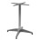 Aluminum Base 4legs 66x66x69cm with cross 45x45cm FK448.01 Chromed