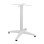 Aluminum Base 4legs 65x65x70cm with cross 48x48cm FK448.02 White