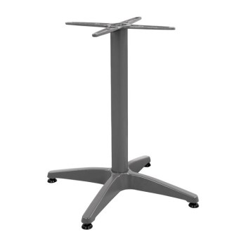 Aluminum Base 4legs 65x65x70cm with cross 48x48cm FK448.04 Grey