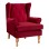 Armchair Red Velvet Brandon 81x83x101cm FK3073.14