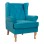 Armchair Turquoise velvet BRANDON 81x83x101cm FK3073.18