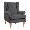 Armchair Grey Velvet Brandon 81x83x101 FK3073.11 Armchair Grey Velvet Brandon 81x83x101 FK3073.11