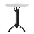Table with 3 legs base from iron FK5609 with marble Round 60x73cm Table with 3 legs base from iron FK5609 with marble Round 60x73cm