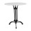 Table with 3 legs base from iron FK5609 with marble  Round 60x73cm