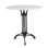 Table with 3 legs Base from cast iron with Marble '70x74cm
