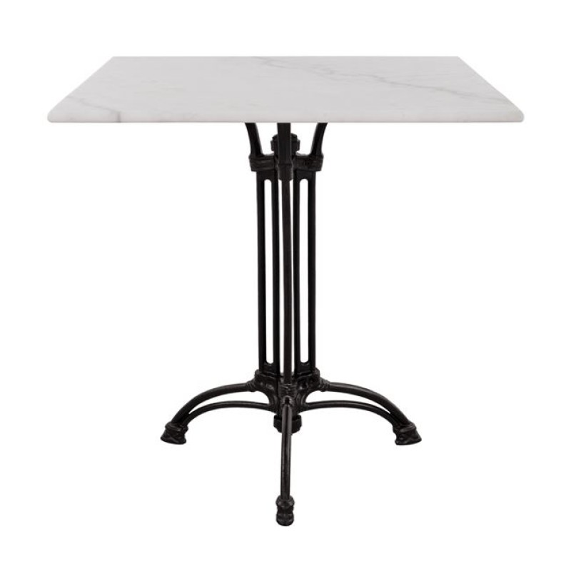 Table with 3 legs from cast iron FK5611 with marble 70x70 Table with 3 legs from cast iron FK5611 with marble 70x70