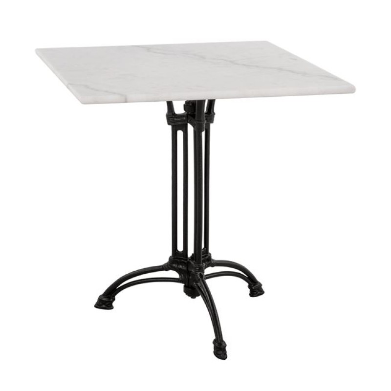 Table with 3 legs from cast iron FK5611 with marble 70x70 Table with 3 legs from cast iron FK5611 with marble 70x70