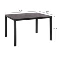 DINING SET 5PCS FK10525-ALUMINUM TABLE IN DARK GREY 120Χ80Χ75.5H & 4 CHAIRS IN GREY DINING SET 5PCS FK10525-ALUMINUM TABLE IN DARK GREY 120Χ80Χ75.5H & 4 CHAIRS IN GREY