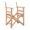 Director's Armchair Frame Natural Soaking Limnos FK5574.04 57x54x88,5 cm