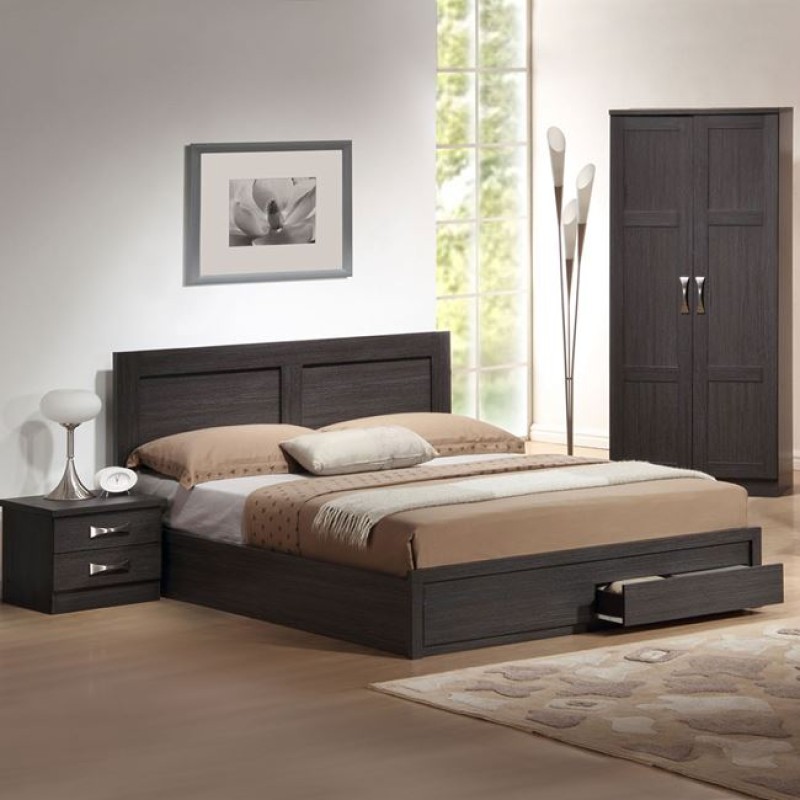 Bed Capri FK399.01 with 2 Drawers Zebrano 160x200 cm Bed Capri FK399.01 with 2 Drawers Zebrano 160x200 cm