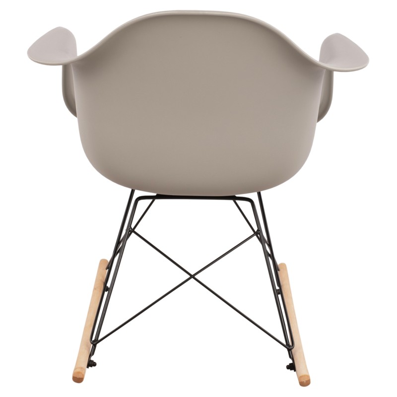 FK0035.20 Rocking Armchair, seat grey-Black Frame, 61x71x64cm FK0035.20 Rocking Armchair, seat grey-Black Frame, 61x71x64cm