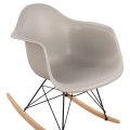 FK0035.20 Rocking Armchair, seat grey-Black Frame, 61x71x64cm FK0035.20 Rocking Armchair, seat grey-Black Frame, 61x71x64cm