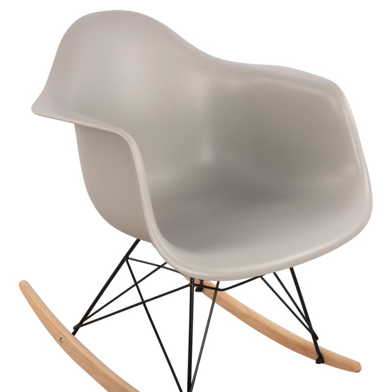 FK0035.20 Rocking Armchair, seat grey-Black Frame, 61x71x64cm FK0035.20 Rocking Armchair, seat grey-Black Frame, 61x71x64cm