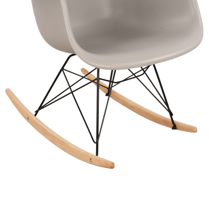 FK0035.20 Rocking Armchair, seat grey-Black Frame, 61x71x64cm FK0035.20 Rocking Armchair, seat grey-Black Frame, 61x71x64cm