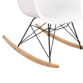 Rocking Armchair, white seat-Black frame FK0035.11 61x71x64 cm Rocking Armchair, white seat-Black frame FK0035.11 61x71x64 cm