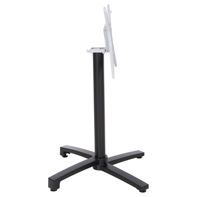 Aluminum base Folding FK459.01 black matte 69x69x73 with cross 48x48 Aluminum base Folding FK459.01 black matte 69x69x73 with cross 48x48