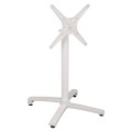 Aluminum Base Folding White matte 69x69x73cm with cross FK459.02 Aluminum Base Folding White matte 69x69x73cm with cross FK459.02