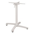 Aluminum Base Folding White matte 69x69x73cm with cross FK459.02 Aluminum Base Folding White matte 69x69x73cm with cross FK459.02