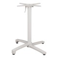 Aluminum Base Folding White matte 69x69x73cm with cross FK459.02 Aluminum Base Folding White matte 69x69x73cm with cross FK459.02