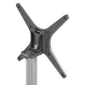 Aluminum base folding chromed 69x69x73cm with cross 48x48 FK459.03 Aluminum base folding chromed 69x69x73cm with cross 48x48 FK459.03