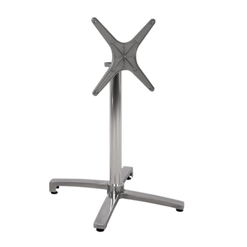Aluminum base folding chromed 69x69x73cm with cross 48x48 FK459.03 Aluminum base folding chromed 69x69x73cm with cross 48x48 FK459.03