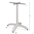 Aluminum Base FK460.02 White matte 66x66x72 with cross 48x48 Aluminum Base FK460.02 White matte 66x66x72 with cross 48x48