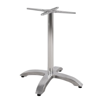 Aluminum Base FK460.03 Chromed 66x66x72H with cross 48x48