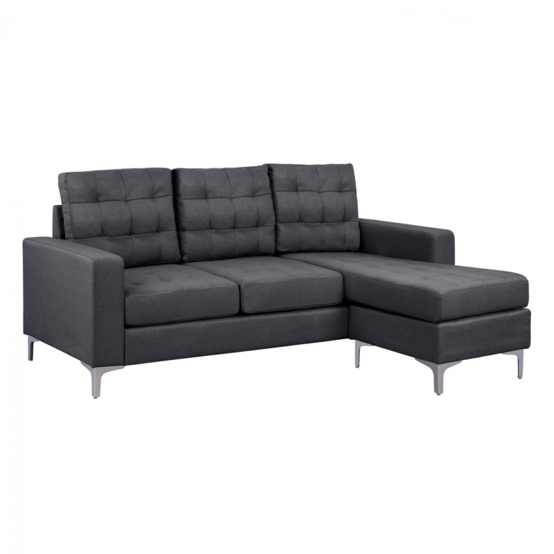 Reversible Corner Sofa Santino FK3152.01 Grey Fabrix 192x129x82cm Reversible Corner Sofa Santino FK3152.01 Grey Fabrix 192x129x82cm