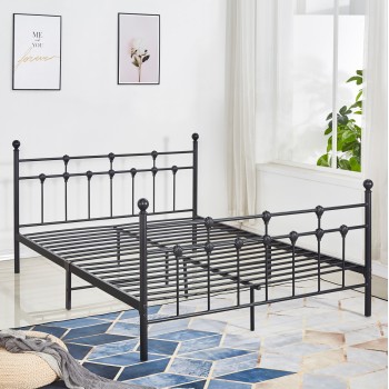 KAMIL Metallic Bed 150x200cm, Black Color FK575.01 KAMIL Metallic Bed 150x200cm, Black Color FK575.01