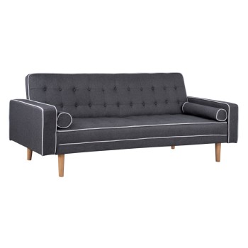 Sofa Bed Salvador FK3150.01 Grey with 2 Pillows 222x97x80Hcm