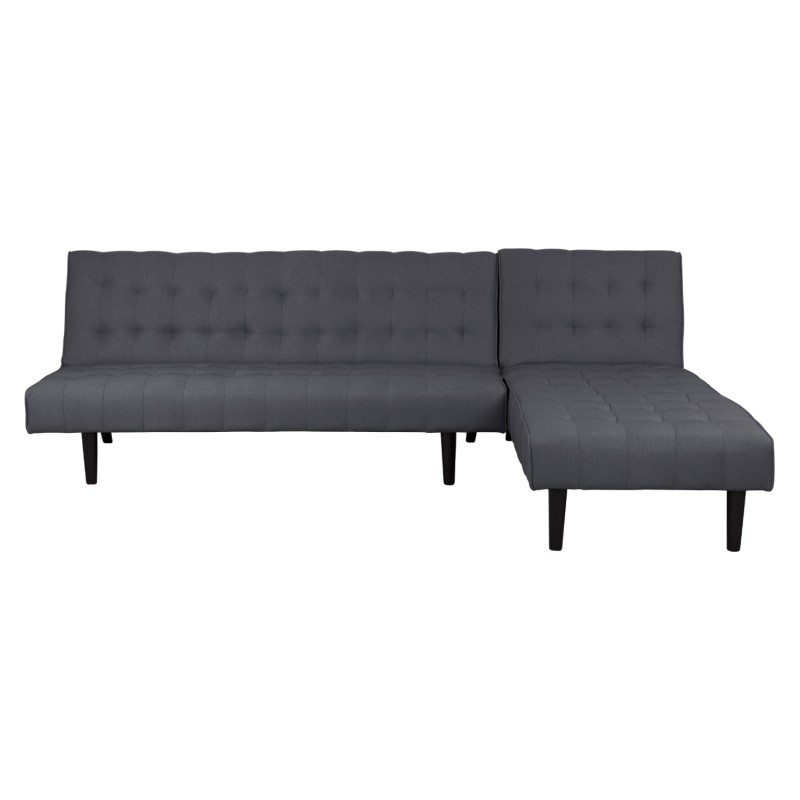 Corner Sofa Bed Reversible Zelda FK3154.01 with grey fabric 254x163x74cm Corner Sofa Bed Reversible Zelda FK3154.01 with grey fabric 254x163x74cm